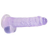Real Rock Crystal Gode Crystal Clear 16 x 4cm Violet